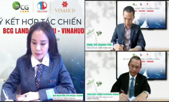 (CafeF) - BCG Land, Tracodi và Vinahud ký kết thỏa thuận hợp tác chiến lược