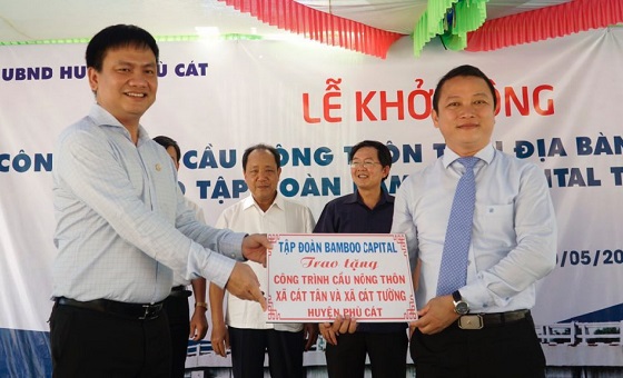 Commencement of construction 2 bridges under the Rural Bridge program in Binh Dinh