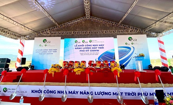 Groundbreaking of 330MW Phu My solar power plant