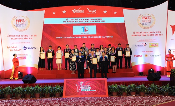 TRACODI enterprises honoured in the top 500 most profitable in Vietnam in 2019