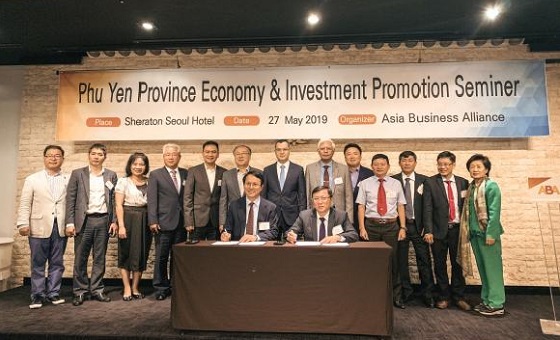 Tracodi Signed A Cooperating Agreement With SungPoong Company (Korea) At The Investment And Economic Promotion Conference In Phu Yen Province In Korea